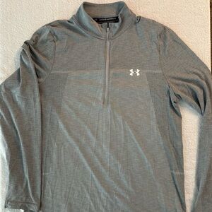 Under Armour Men's Light Gray Quarter-Zip Jacket